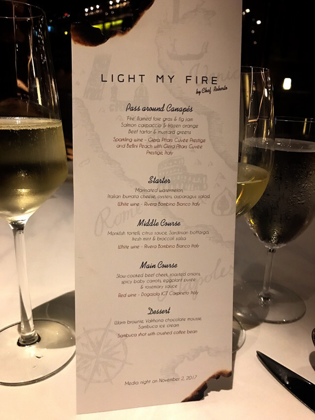 ชวนชิมเมนูอาหารอิตาเลียน 
ตื่นตาตื่นใจกับ "Light my Fire"