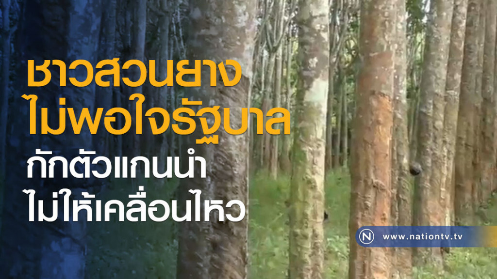 ชาวสวนยางไม่พอใจรัฐบาลกักตัวแกนนำไม่ให้เคลื่อนไหว