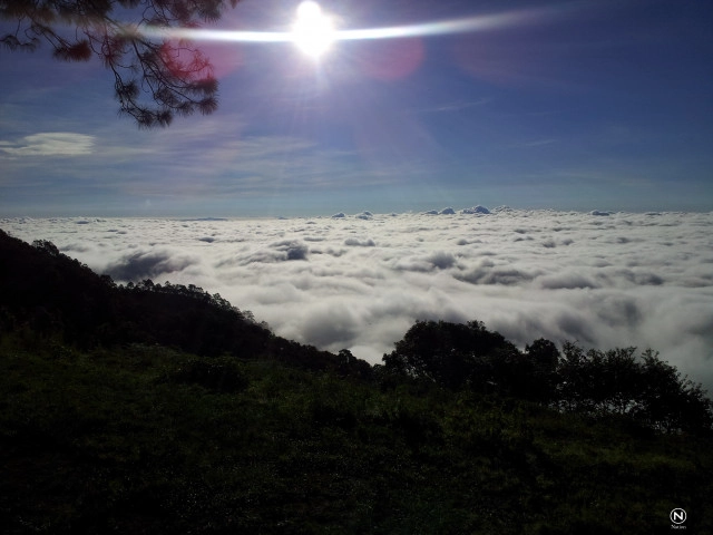 เปิดภาพทะเลหมอก ดอยผ้าห่มปก ขาวโพลนคู่ขนานภูเขา