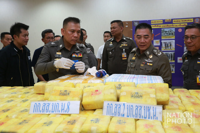 ผบ.ตร.แถลงข่าว รวบเอเย่นต์ยาบ้า ของกลาง 10 ล้านเม็ด!!