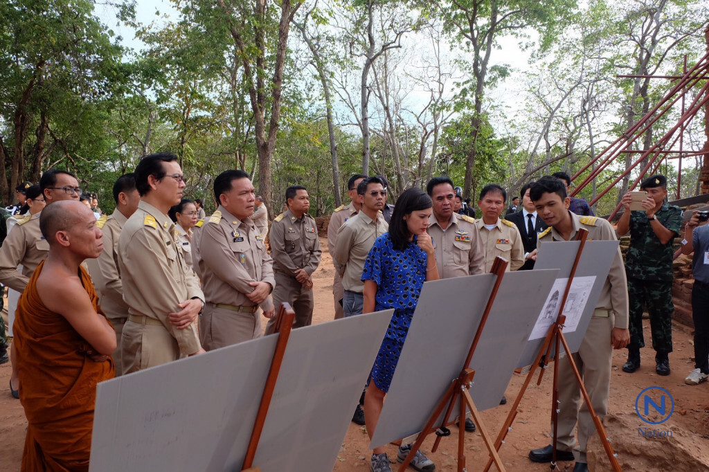 ผู้ว่าฯ สระแก้วนำคุณสิริกิติยา เจนเซ่น เข้าชมปราสาทสด๊กก๊อกธม-ปราสาทเขาโล้น