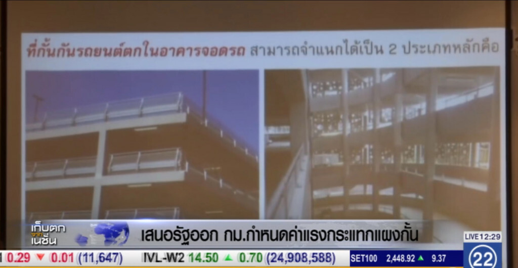 เสนอรัฐออกกฏหมาย ค่าแรงกระแทกแผงกั้นรถยนต์ เสนอรัฐออกกฏหมาย ค่าแรงกระแทกแผงกั้นรถยนต์