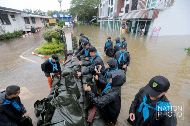 ทหารพรานชายแดนใต้ สู้ภัยน้ำท่วม