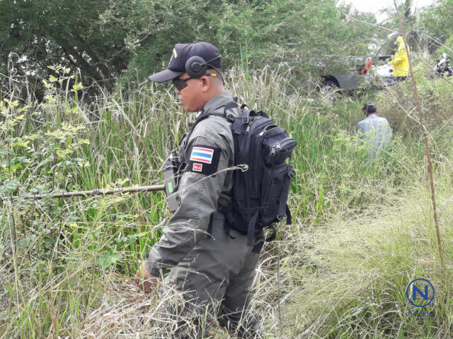 ขยายพื้นที่รัศมี 150 เมตร 
ปูพรมค้นหาอาวุธสงคราม  ซุกกลางทุ่งนา