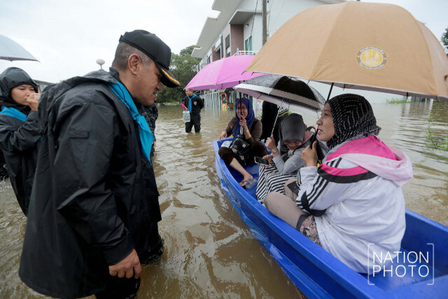 ทหารพรานชายแดนใต้ สู้ภัยน้ำท่วม