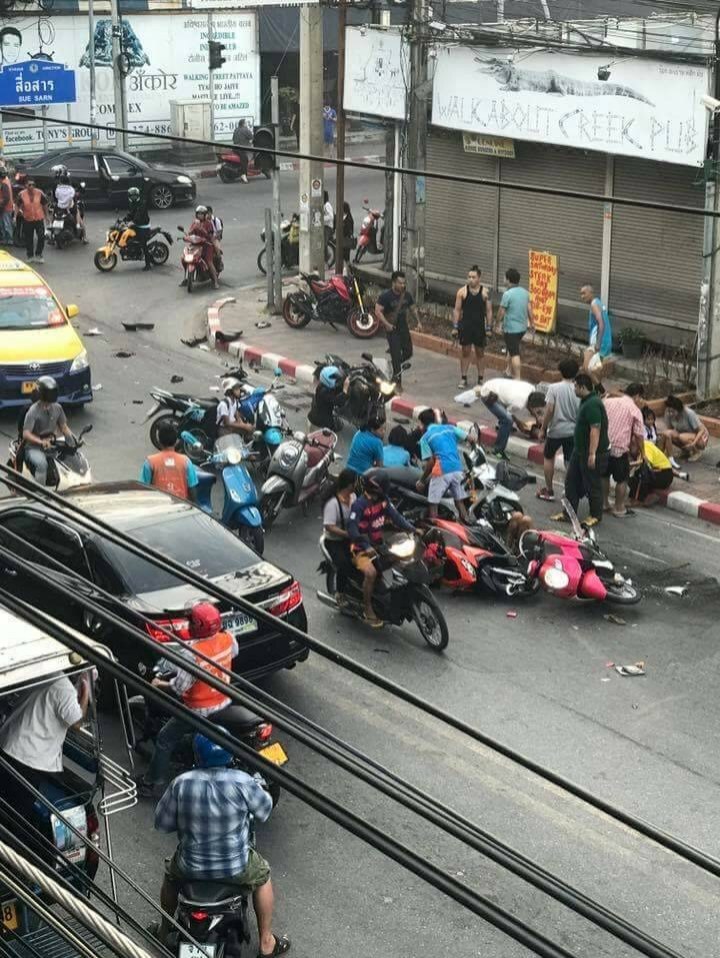 ตั้งข้อหาเพิ่ม! หนุ่มใหญ่ขับชนดะที่พัทยา หลังพบสารเสพติดในปัสสาวะ
