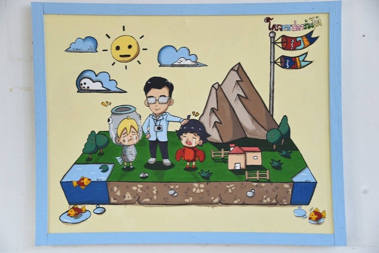 29 ภาพวาดสีน้ำ "คิดถึงพ่อหลวงร.9"