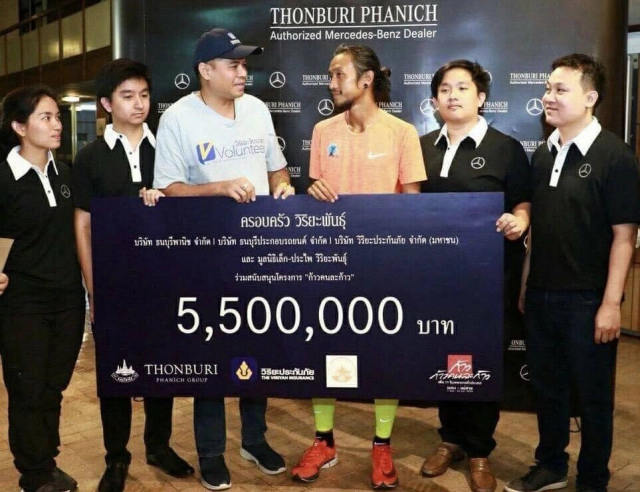 เศรษฐีใจดี
ครอบครัว "วิริยะพันธุ์"
บริจาค 5.5 ล้านบาท ให้ "ตูน"