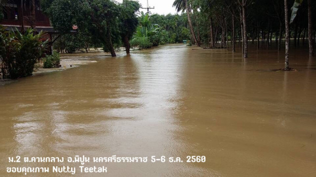 เมื่อ "นครศรีธรรมราช" 
ฝนถล่มหนักเป็นประวัติการณ์
568 มม.ในรอบ 24 ชม.