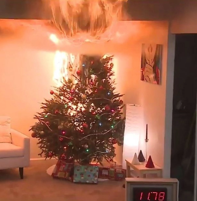 เตือนต้นคริสต์มาส ทำไฟไหม้บ้าน