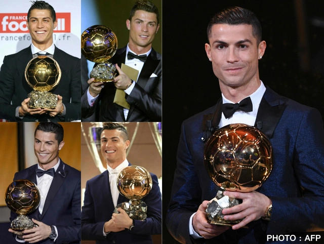 "โรนัลโด้" คว้าบัลลงดอร์สมัยที่ 5