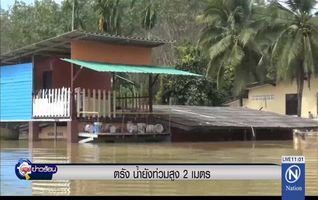 ตรัง น้ำยังท่วมสูง 2 เมตร ตรัง น้ำยังท่วมสูง 2 เมตร