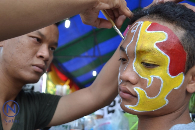 ศิลปะการแต่งหน้า "การแสดงเองกอ"