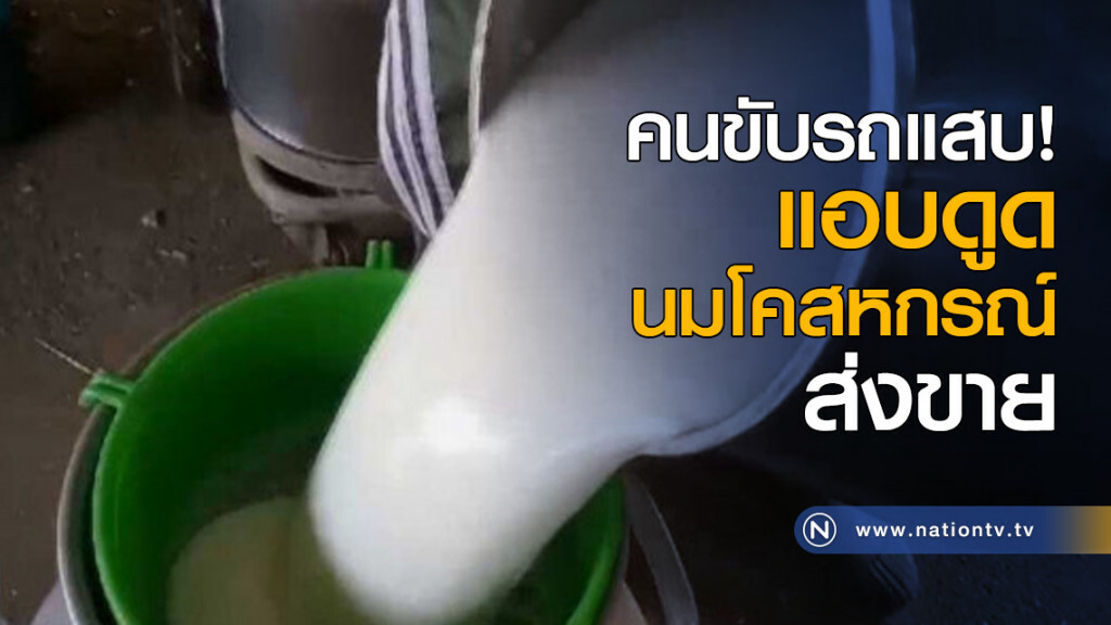 คนขับรถแสบ แอบดูดนมโคสหกรณ์ส่งขาย