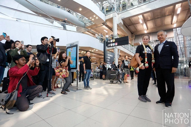 "เยเลน่า ออสตาเพนโก้" ถึงไทยแล้ว พร้อมหวดเทนนิสที่หัวหิน