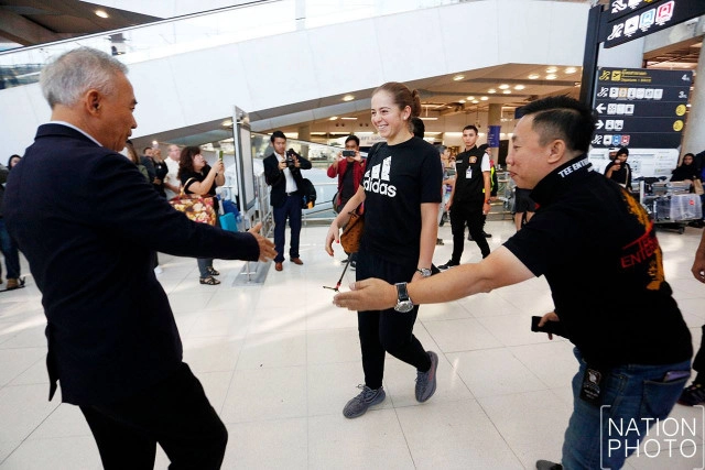 "เยเลน่า ออสตาเพนโก้" ถึงไทยแล้ว พร้อมหวดเทนนิสที่หัวหิน