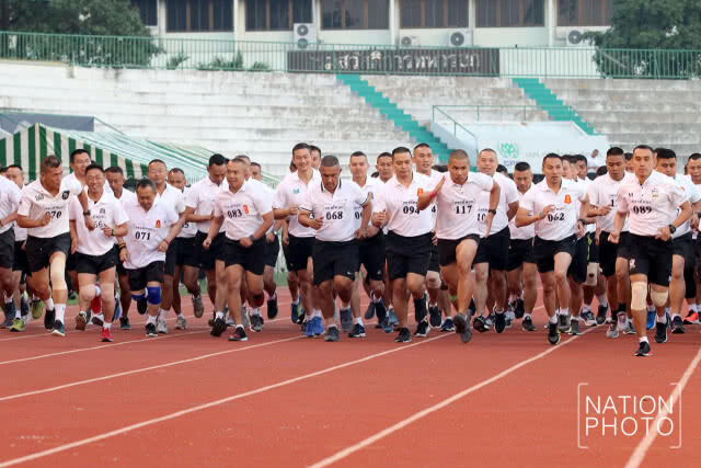 การทดสอบสมรรถภาพร่างกาย ผบ.หน่วยระดับกองพัน