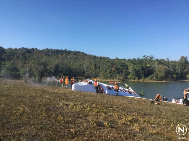 อช.จำลองเครื่องบินตกเขาใหญ่ ซ้อมดูแลความปลอดภัยปีใหม่