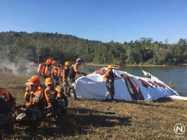 อช.จำลองเครื่องบินตกเขาใหญ่ ซ้อมดูแลความปลอดภัยปีใหม่