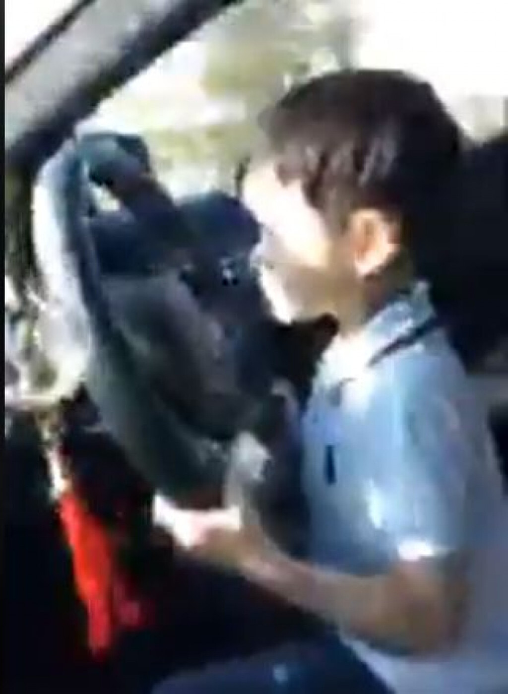 เมื่อพ่อให้ลูกชาย 5 ขวบขับรถ สุดท้ายเฉลยแค่อยู่บนรถยก
