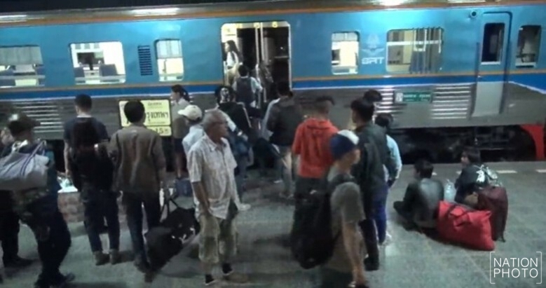 รถไฟหนองคายกลับกรุงเต็มทุกตู้ รถไฟหนองคายกลับกรุงเต็มทุกตู้