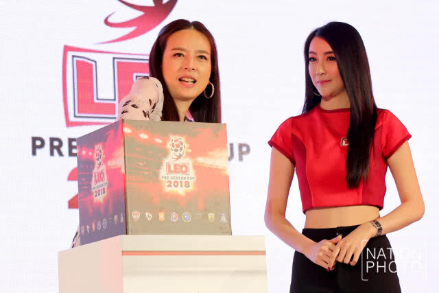 แถลงข่าวการแข่งขันฟุตบอล "ลีโอ ปรีซีซั่น คัพ 2018"