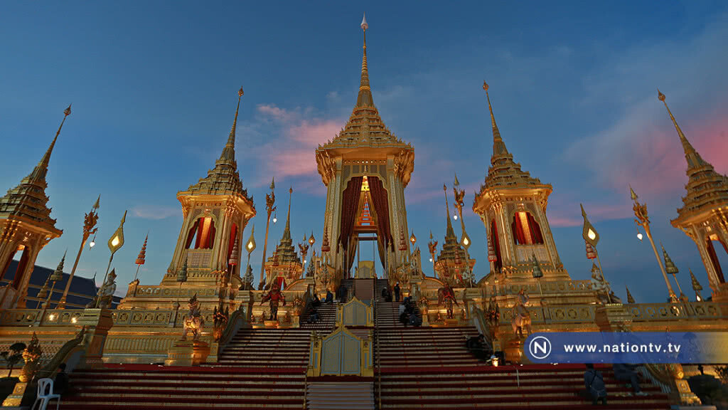 จัดพิธีบรวงสรวงรื้อถอนพระเมรุมาศ จัดพิธีบรวงสรวงรื้อถอนพระเมรุมาศ