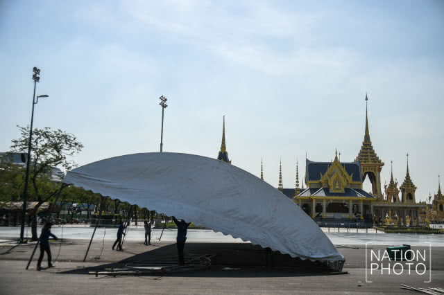รื้อถอนเต็นท์เข้าชมนิทรรศการพระเมรุมาศฯ เสร็จสิ้น ก่อนบวงสรวงรื้อถอน 11 ม.ค. นี้