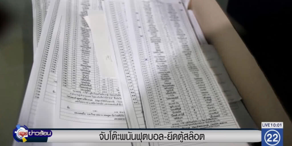 จับโต๊ะพนันฟุตบอล พร้อมยึดตู้สล๊อตไฟฟ้า จับโต๊ะพนันฟุตบอล พร้อมยึดตู้สล๊อตไฟฟ้า