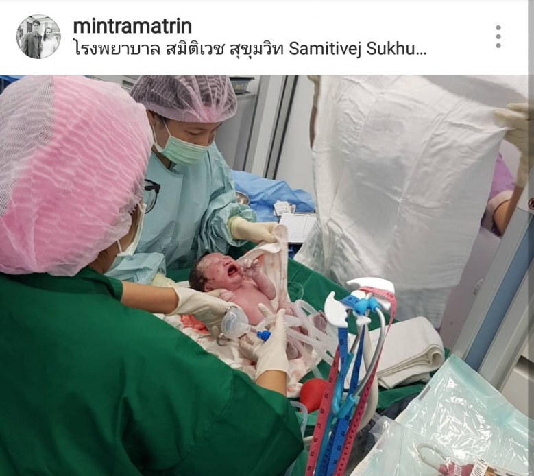 "น้ำ-รพีภัทร" แฮปปี้! ภรรยาคลอดลูกสาว