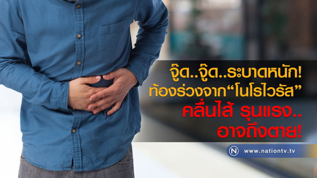 จู๊ด..จู๊ด.. ระบาดหนัก!
ท้องร่วงจาก "โนโรไวรัส"
คลื่นไส้ รุนแรง.. อาจถึงตาย!