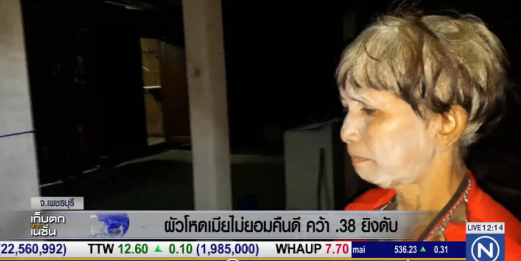ผัวโหด....เมียไม่ยอมคืนดี คว้า .38 กระหน่ำหมดโม่ ดับอนาถ ผัวโหด....เมียไม่ยอมคืนดี คว้า .38 กระหน่ำหมดโม่ ดับอนาถ