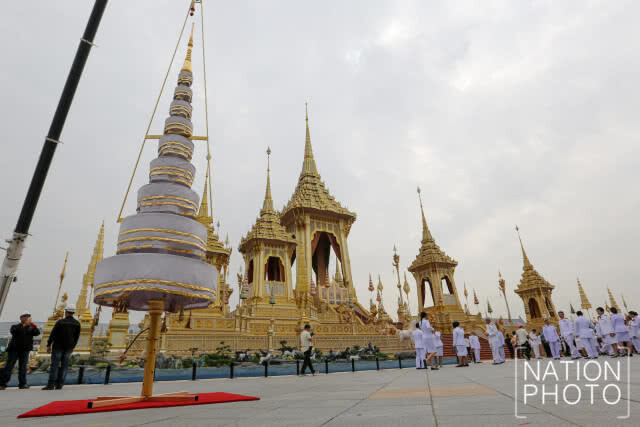 พิธีบวงสรวง การรื้อถอนพระเมรุมาศ