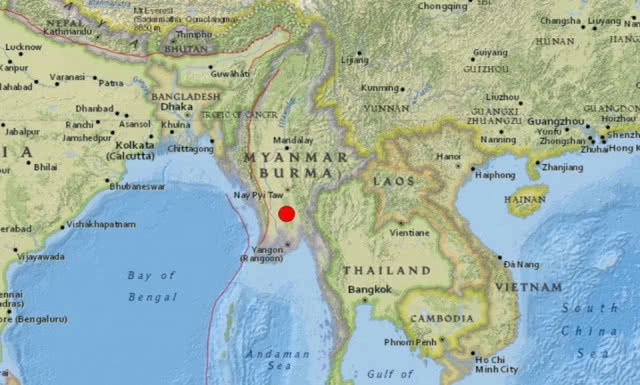 รอยเลื่อนสะกายขยับ แผ่นดินไหว5.9 พม่า 
สะเทือนถึงกรุงเทพ
อาฟเตอร์ช็อก16ครั้ง