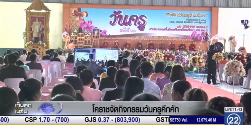 โคราชจัดกิจกรรมวันครูคึกคัก โคราชจัดกิจกรรมวันครูคึกคัก
