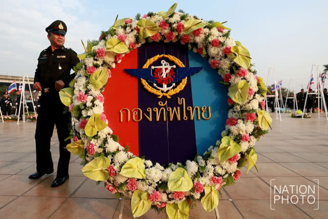 พิธีวางพวงมาลา เนื่องในวันกองทัพไทย
