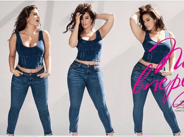 Ashley Graham 
นำเทรนด์ "อ้วนสวย"