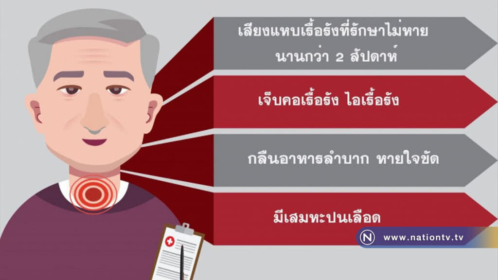 เสียงแหบเรื้อรังระวังมะเร็งกล่องเสียง เสียงแหบเรื้อรังระวังมะเร็งกล่องเสียง