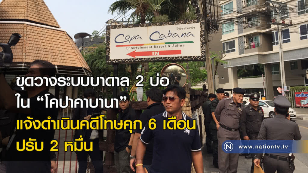 ขุดวางระบบบาดาล2บ่อ ใน "โคปาคาบานา" แจ้งดำเนินคดีโทษคุก6เดือน ปรับ2หมื่น ขุดวางระบบบาดาล2บ่อ ใน "โคปาคาบานา" แจ้งดำเนินคดีโทษคุก6เดือน ปรับ2หมื่น