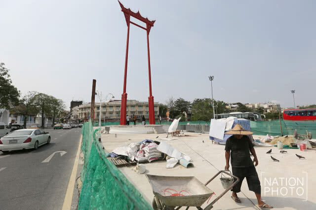 (ภาพชุด) คืบหน้า บูรณปฏิสังขรณ์
"เสาชิงช้า"ขึ้นใหม่ใกล้แล้วเสร็จ