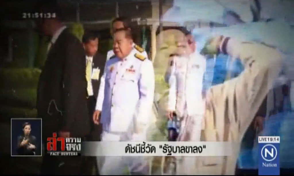 รายงาน :  ดัชนี ชี้วัด "รัฐบาลขาลง"