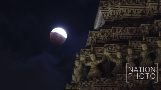 (ภาพชุด2) ปรากฏการณ์ superbluebloodmoon