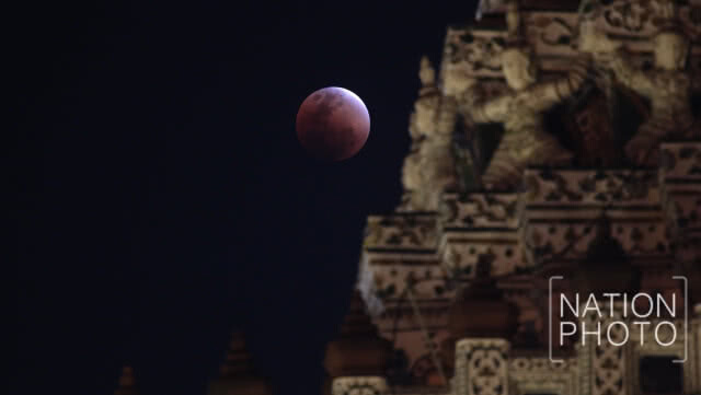 (ภาพชุด2) ปรากฏการณ์ superbluebloodmoon