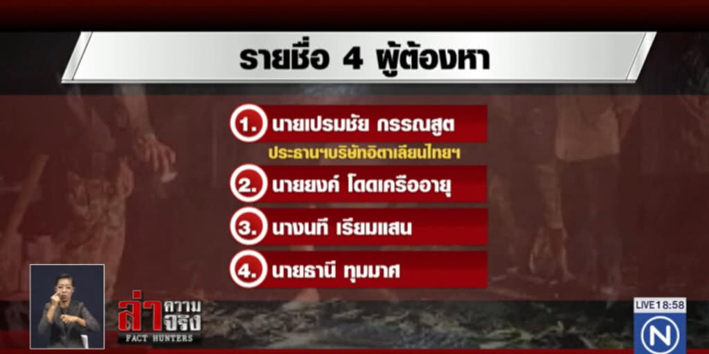 จับ "ปธ.อิตาเลี่ยนไทย" ล่าสัตว์ป่าฆ่าเสือดำ