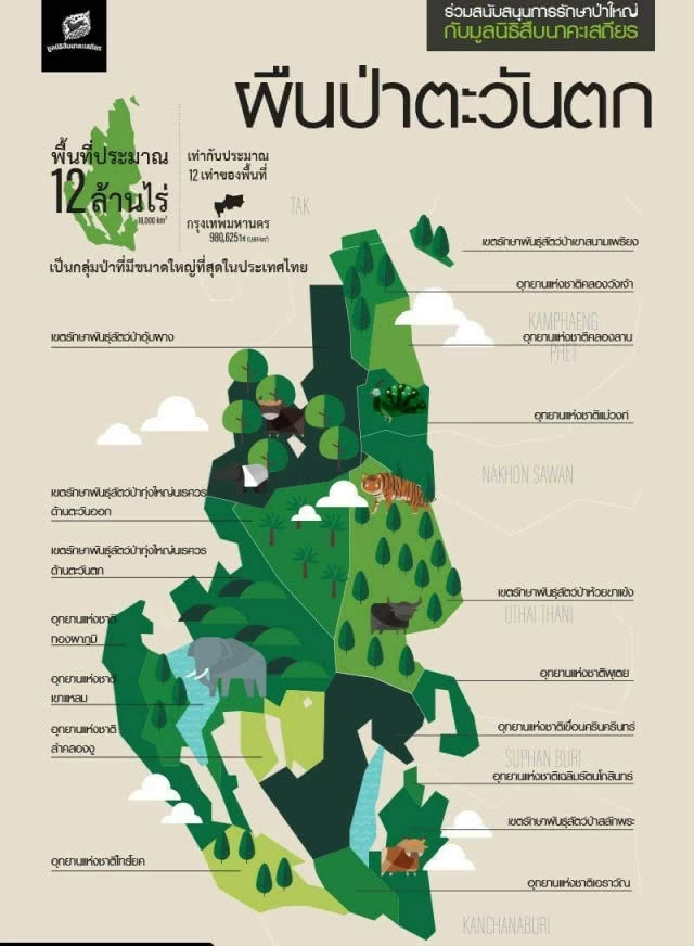 เจาะพิกัด! เขตรักษาพันธุ์สัตว์ป่าทุ่งใหญ่นเรศวรด้านตะวันตก