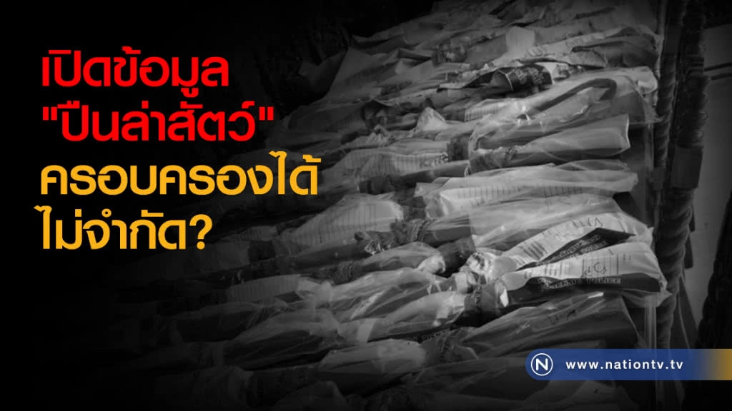 เปิดข้อมูล "ปืนล่าสัตว์" ครอบครองได้ไม่จำกัด?
