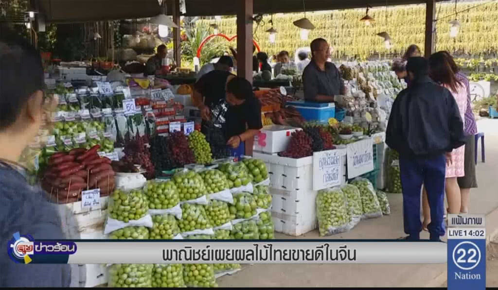 พาณิชย์ เผยผลไม้ไทยขายดีในจีน พาณิชย์ เผยผลไม้ไทยขายดีในจีน