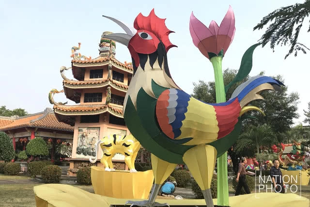 ศาลเจ้ามูลนิธิธรรมกตัญญู เสียนหลอไต้เทียนกง ประดับโคมไฟรับตรุษจีน