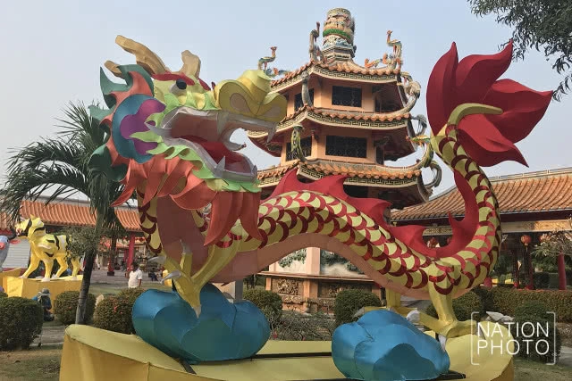 ศาลเจ้ามูลนิธิธรรมกตัญญู เสียนหลอไต้เทียนกง ประดับโคมไฟรับตรุษจีน