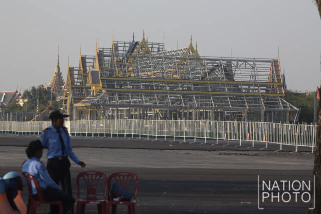 คืบหน้างานรื้อถอนย้ายพระเมรุมาศฯ